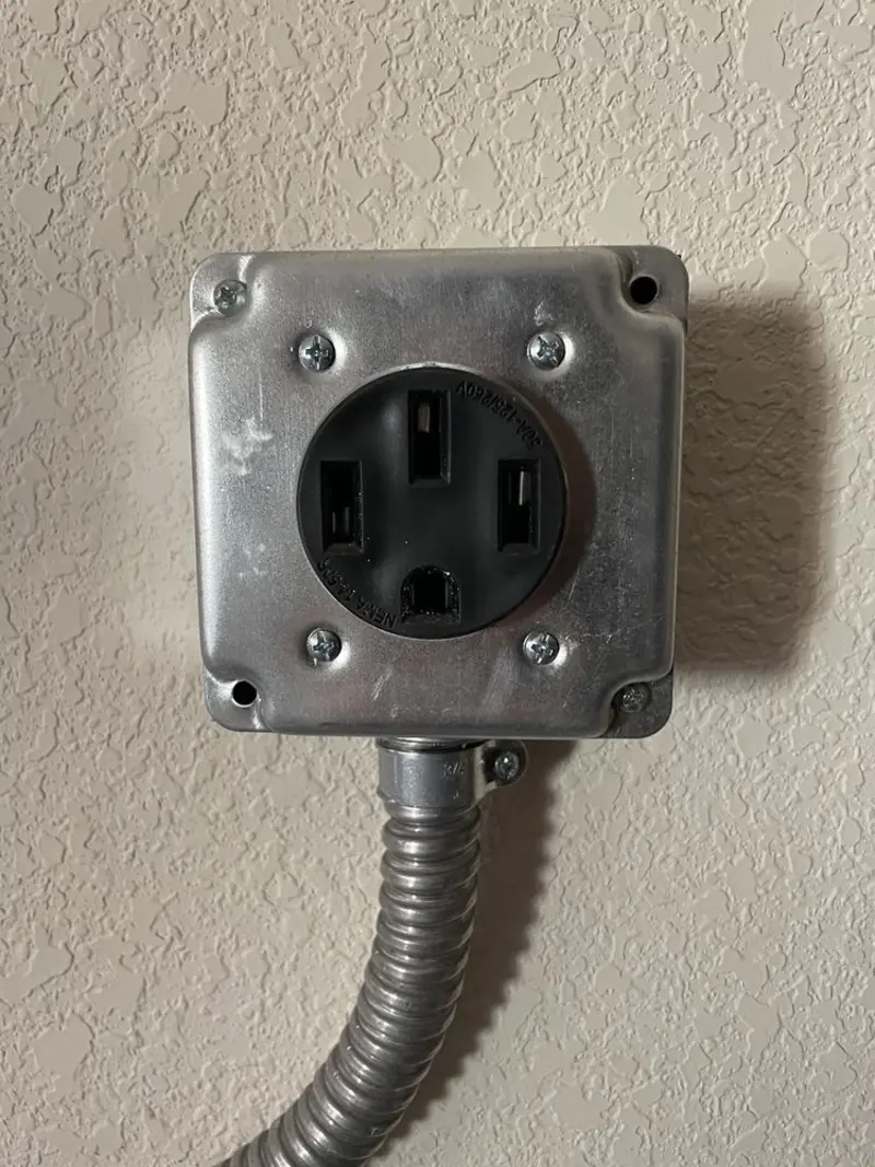 NEMA 14-50 outlet installed for Smart Home Electrical in Pullman